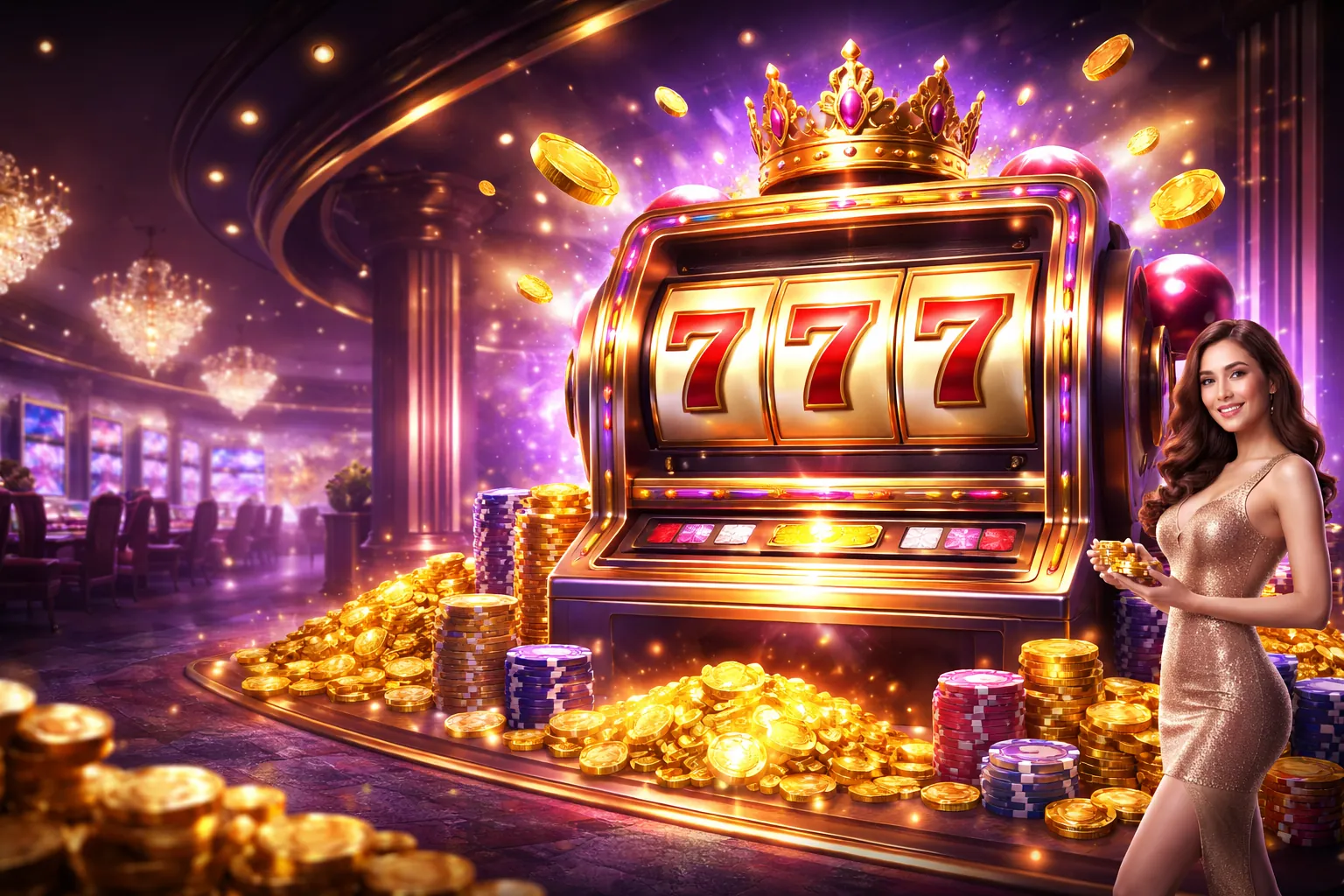 Giao diện slot game 68gb App với biểu tượng chiến thắng và tiền thưởng